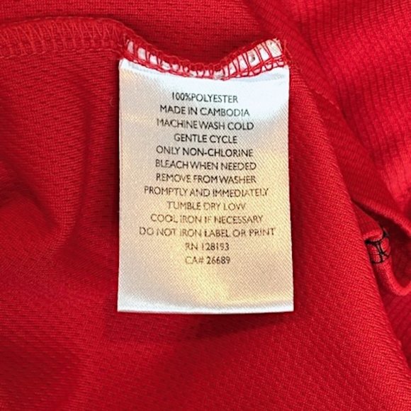 PING Quarter-Zip Red Wisconsin Golf Pullover - Large - Picture 6 of 9